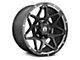 Full Throttle Off Road FT4 Satin Black Machined Undercut 6-Lug Wheel; 20x10; -24mm Offset (04-15 Titan)