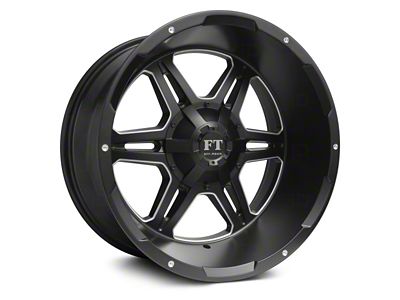 Full Throttle Off Road FT3 Satin Black Milled 6-Lug Wheel; 20x12; -44mm Offset (05-15 Tacoma)