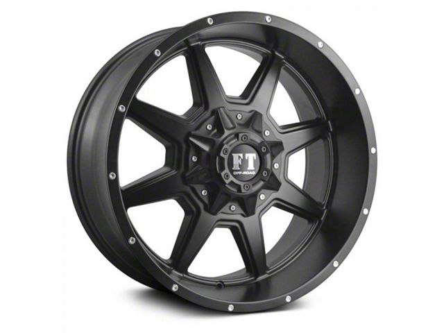 Full Throttle Off Road FT2 Satin Black 6-Lug Wheel; 18x9; 0mm Offset (2024 Tacoma)