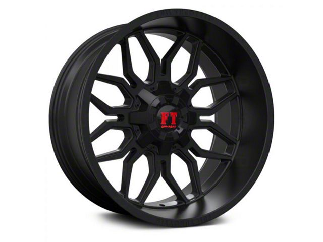 Full Throttle Off Road FT9 Satin Black 6-Lug Wheel; 20x10; -24mm Offset (2024 Tacoma)