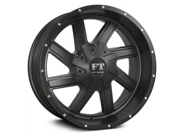 Full Throttle Off Road FT1 Satin Black 6-Lug Wheel; 18x9; 0mm Offset (21-24 Bronco, Excluding Raptor)