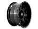 Full Throttle Off Road FT0151 Gloss Black Wheel; 17x9; -12mm Offset (84-01 Jeep Cherokee XJ)