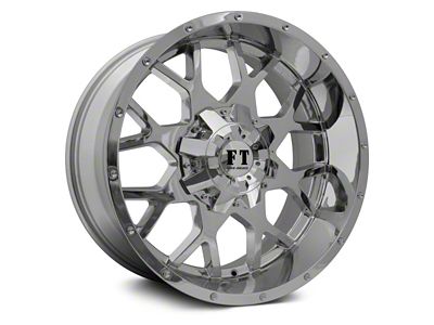 Full Throttle Off Road FT0151 Chrome Wheel; 17x9; -12mm Offset (20-24 Jeep Gladiator JT)