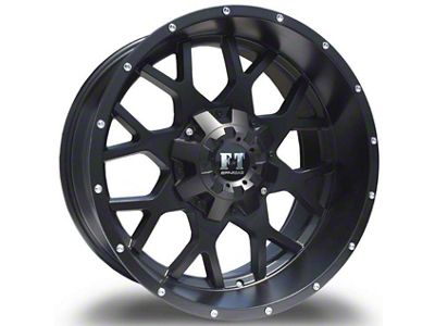 Full Throttle Off Road FT0151 Gloss Black Wheel; 18x9; -12mm Offset (20-24 Jeep Gladiator JT)