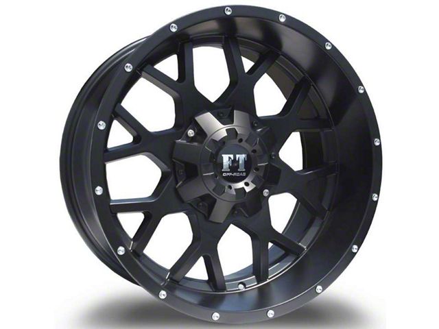 Full Throttle Off Road FT0151 Gloss Black Wheel; 18x9 (20-24 Jeep Gladiator JT)