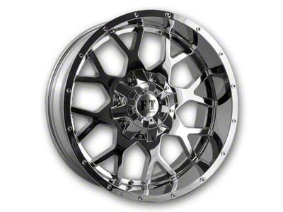 Full Throttle Off Road FT0151 Chrome Wheel; 20x10; -24mm Offset (76-86 Jeep CJ7)