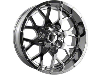 Full Throttle Off Road FT0151 Chrome Wheel; 20x9 (18-24 Jeep Wrangler JL)