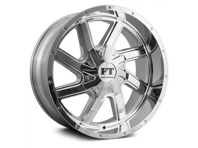 Full Throttle Off Road FT1 Chrome Wheel; 20x12 (18-24 Jeep Wrangler JL)