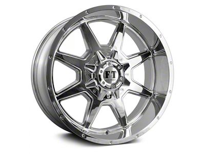 Full Throttle Off Road FT2 Chrome Wheel; 20x14; -76mm Offset (76-86 Jeep CJ7)