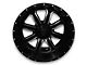 Full Throttle Off Road FT8034 Gloss Black Machined Wheel; 20x10; -24mm Offset (76-86 Jeep CJ7)