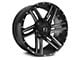 Full Throttle Off Road FT7 Gloss Black Machined Wheel; 20x9 (07-18 Jeep Wrangler JK)