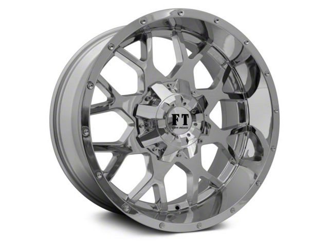 Full Throttle Off Road FT0151 Chrome 5-Lug Wheel; 18x9; -12mm Offset (05-15 Tacoma)