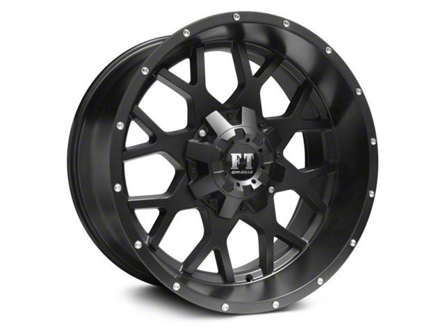 Full Throttle Off Road FT0151 Satin Black 6-Lug Wheel; 18x9; -12mm Offset (16-23 Tacoma)