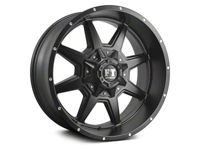 Full Throttle Off Road FT2 Satin Black 6-Lug Wheel; 20x10; 0mm Offset (16-23 Tacoma)