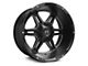 Full Throttle Off Road FT3 Satin Black Milled 6-Lug Wheel; 20x12; -44mm Offset (17-24 Titan)