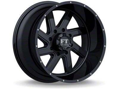 Full Throttle Off Road FT1 Satin Black 6-Lug Wheel; 22x12; -44mm Offset (16-24 Titan XD)