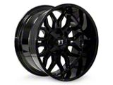 Full Throttle Off Road FT9 Gloss Black 6-Lug Wheel; 20x12; -44mm Offset (16-24 Titan XD)