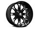 Full Throttle Off Road FT10 Gloss Black with Machine Edges 6-Lug Wheel; 20x10; -24mm Offset (22-24 Tundra)