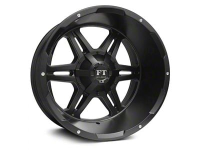 Full Throttle Off Road FT3 Satin Black 6-Lug Wheel; 20x12; -44mm Offset (22-24 Tundra)