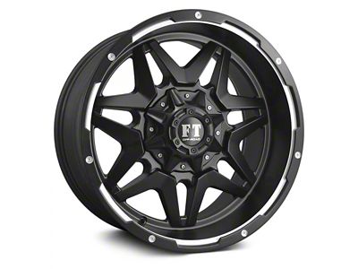 Full Throttle Off Road FT5 Satin Black Machined Undercut 6-Lug Wheel; 20x10; 0mm Offset (22-24 Tundra)