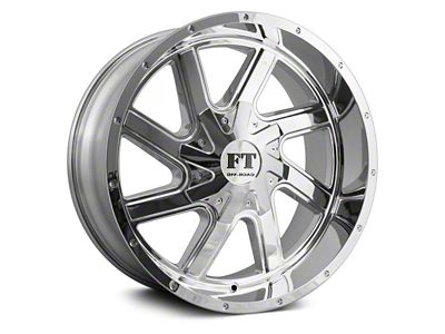 Full Throttle Off Road FT1 Chrome 6-Lug Wheel; 20x12; -44mm Offset (04-15 Titan)