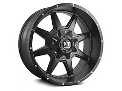 Full Throttle Off Road FT2 Satin Black 6-Lug Wheel; 20x12; -44mm Offset (04-15 Titan)