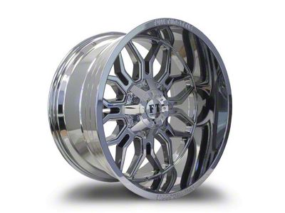 Full Throttle Off Road FT9 Chrome 6-Lug Wheel; 20x10; -24mm Offset (04-15 Titan)