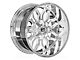 Full Throttle Off Road FT9 Chrome 6-Lug Wheel; 22x12; -44mm Offset (04-15 Titan)