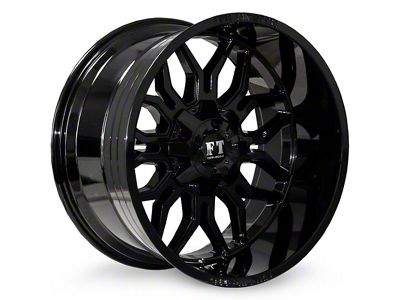 Full Throttle Off Road FT9 Gloss Black 6-Lug Wheel; 20x12; -44mm Offset (04-15 Titan)