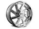 Full Throttle Off Road FT1 Chrome 6-Lug Wheel; 17x9; 0mm Offset (05-15 Tacoma)