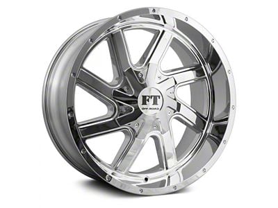 Full Throttle Off Road FT1 Chrome 6-Lug Wheel; 17x9; 0mm Offset (10-24 4Runner)