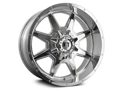 Full Throttle Off Road FT2 Chrome 6-Lug Wheel; 22x12; -44mm Offset (10-24 4Runner)