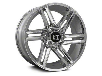 Full Throttle Off Road FT7 Chrome 6-Lug Wheel; 20x9; 0mm Offset (10-24 4Runner)