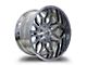 Full Throttle Off Road FT9 Chrome 6-Lug Wheel; 20x10; -24mm Offset (17-24 Titan)