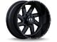 Full Throttle Off Road FT1 Satin Black 6-Lug Wheel; 22x12; -44mm Offset (22-24 Tundra)