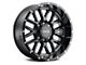 G-FX TM-5 Gloss Black Milled 6-Lug Wheel; 17x8.5; 0mm Offset (03-09 4Runner)