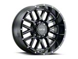 G-FX TM-5 Gloss Black Milled 6-Lug Wheel; 17x8.5; 18mm Offset (03-09 4Runner)