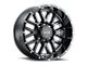 G-FX TM-5 Gloss Black Milled 6-Lug Wheel; 20x9; 0mm Offset (03-09 4Runner)