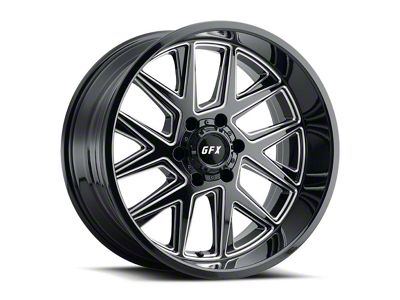 G-FX TM6 Gloss Black Milled 6-Lug Wheel; 18x9; 12mm Offset (03-09 4Runner)