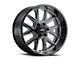 G-FX TM6 Gloss Black Milled 6-Lug Wheel; 18x9; 12mm Offset (03-09 4Runner)