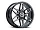 G-FX TR-18 Gloss Black Milled 6-Lug Wheel; 18x9; 12mm Offset (03-09 4Runner)