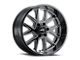 G-FX TM6 Gloss Black Milled 6-Lug Wheel; 18x9; 12mm Offset (04-15 Titan)