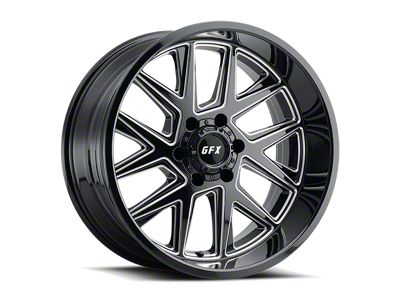 G-FX TM6 Gloss Black Milled 6-Lug Wheel; 20x10; -24mm Offset (04-15 Titan)