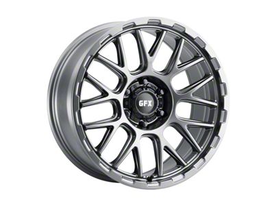 G-FX TM7 Matte Gunmetal 6-Lug Wheel; 20x9; 12mm Offset (04-15 Titan)