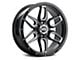 G-FX TR-18 Gloss Black Milled 6-Lug Wheel; 18x9; 0mm Offset (04-15 Titan)