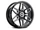 G-FX TR-18 Gloss Black Milled 6-Lug Wheel; 18x9; 12mm Offset (04-15 Titan)