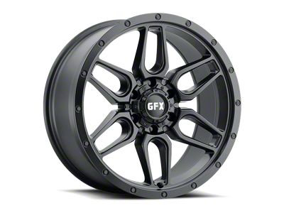 G-FX TR-18 Matte Black 6-Lug Wheel; 18x9; 0mm Offset (04-15 Titan)