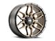 G-FX TR-18 Matte Bronze with Matte Black Lip 6-Lug Wheel; 18x9; 0mm Offset (04-15 Titan)