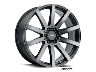 Voxx Vento Gloss Black Dark Tint 6-Lug Wheel; 22x9; 30mm Offset (04-15 Titan)