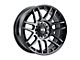 G-FX TM8 Gloss Black with Dark Tint 6-Lug Wheel; 17x8.5; -6mm Offset (05-15 Tacoma)